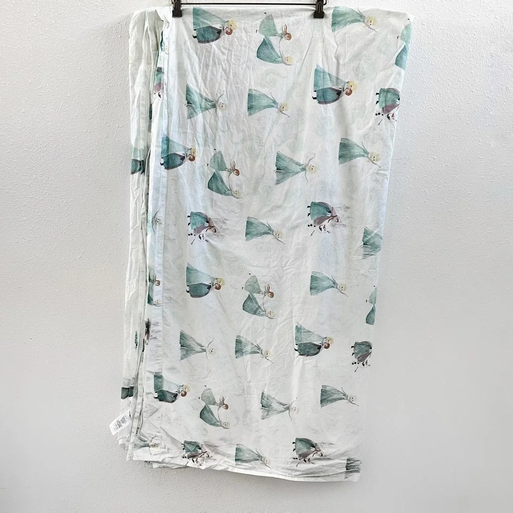 POTTERY BARN Disney Frozen Organic Queen Cotton Sheet + Fitted Sheet